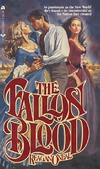 Romance cover model Ellen Michaels is on the cover of The Fallon Blood.
